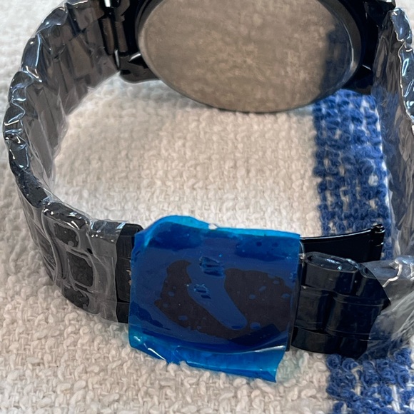 Meibo Black Car Wheel Stainless Steel Men’s Watch - Picture 3 of 4